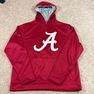 Cover One Alabama Crimson Tide Hoodie Mens Large Red Good Performance Pullover